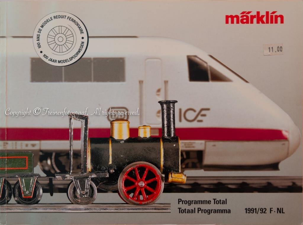 Märklin Totaal Programma 1991/92, Wisselstroom, Verzenden, Boek, Tijdschrift of Catalogus, Zo goed als nieuw