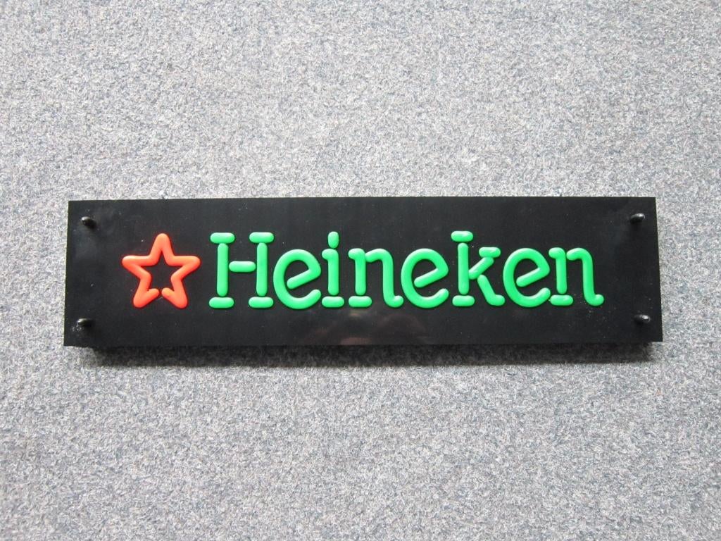 HEINEKEN BIER LED LICHTRECLAME, Verzamelen, Ophalen, Zo goed als nieuw, Overige typen, Heineken