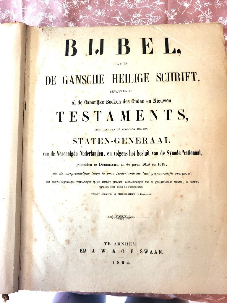 Statenbijbel, Antiek en Kunst, Antiek | Boeken en Bijbels, Ophalen