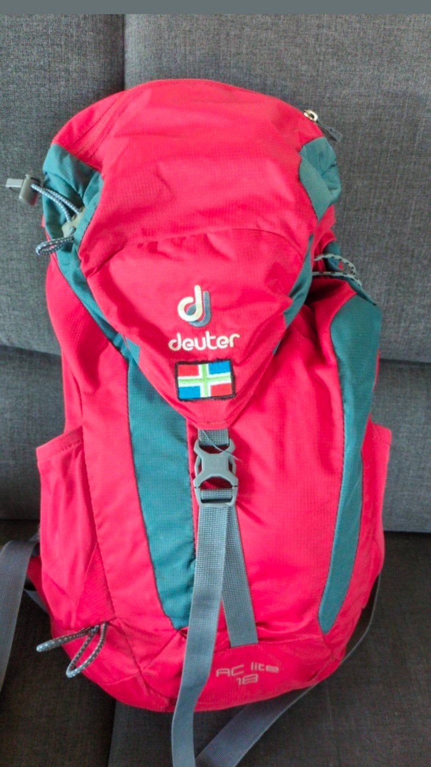 Deuter AC lite 18 dagrugzak rood/grijs, Ophalen of Verzenden, Gebruikt, Rugzak