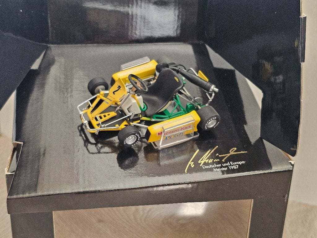 SALE: M. Schumacher Kart # 2, Deutscher + Europameister '87., Ophalen of Verzenden, Zo goed als nieuw, Overige typen, MiniChamps