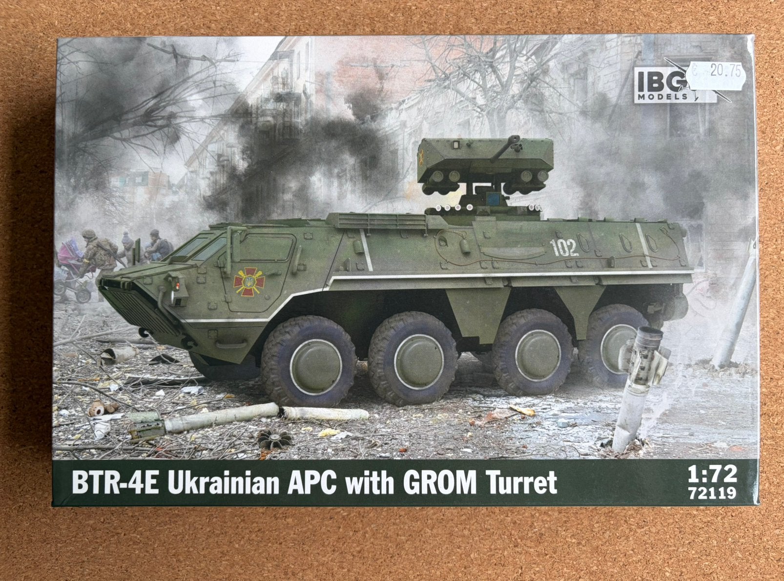 IBG models BTR-4E Ukrainian APC (GROM turret) 1:72, Ophalen of Verzenden, Zo goed als nieuw, 1:50 of kleiner, Overige merken
