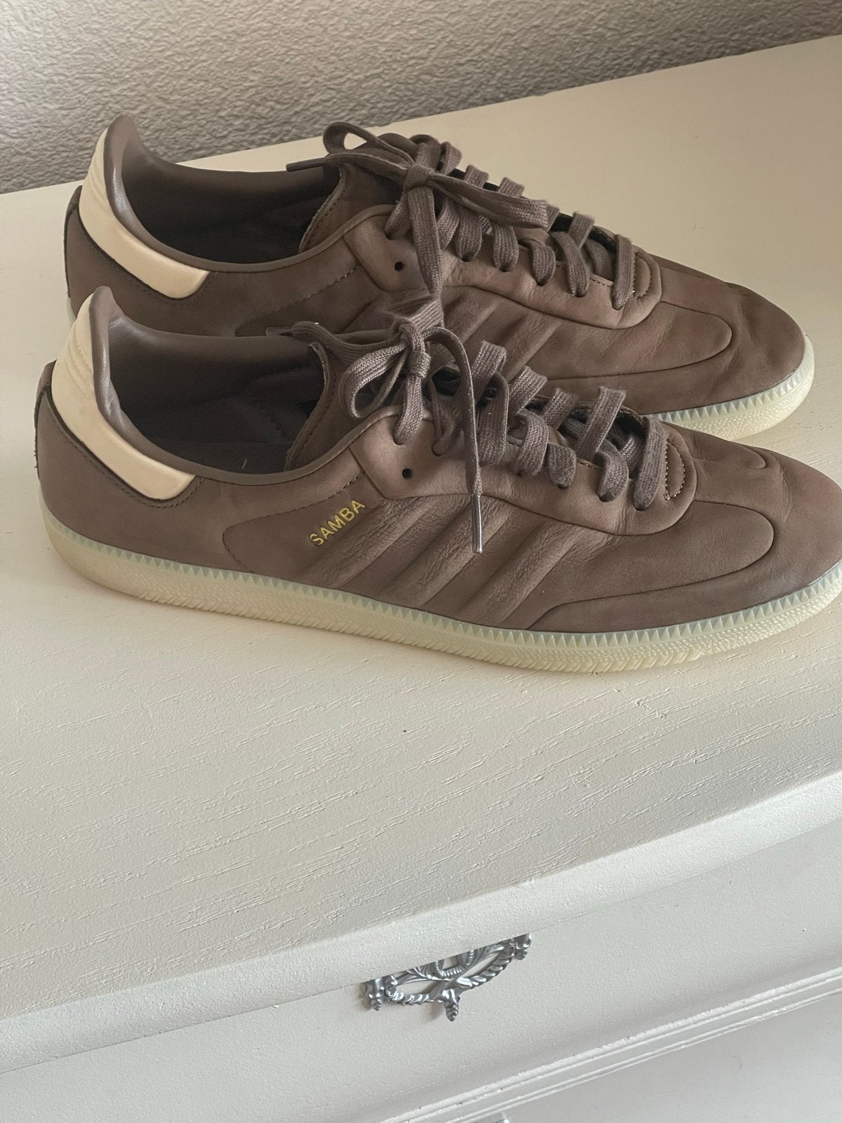 Adidas Samba OG sneakers bruin maat 44 2/3, Kleding | Heren, Schoenen, Ophalen of Verzenden, Zo goed als nieuw, Bruin, Sneakers of Gympen