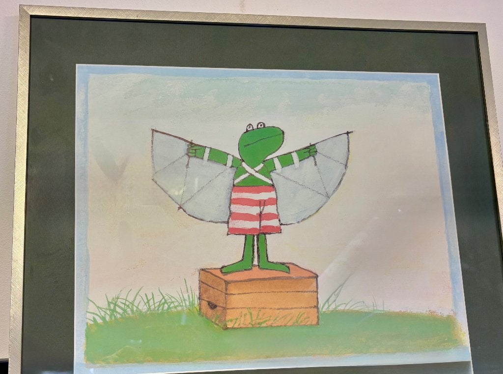 Drie nageschilderde figuren uit kinderboeken Max Velthuijs, Minder dan 50 cm, Oorspronkelijke maker, Ophalen of Verzenden, Zo goed als nieuw