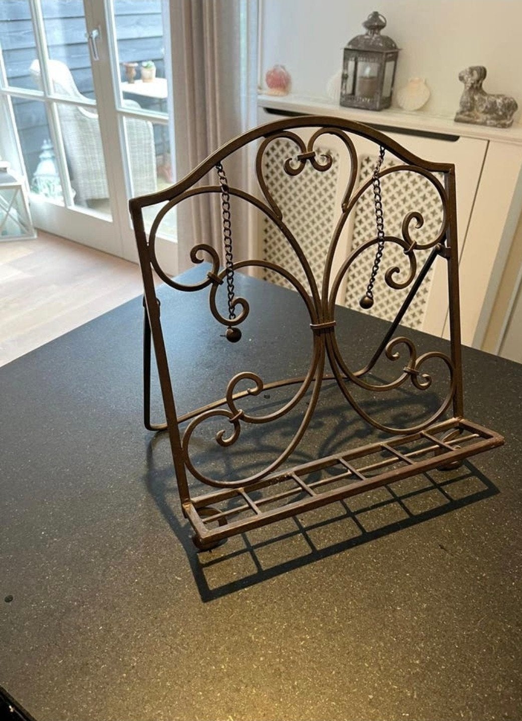 kookboek standaard/houder brocante, Ophalen of Verzenden