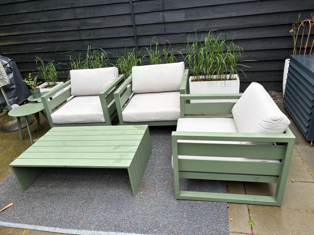 Prachtige loungeset Norma groen van Intratuin, Tuin en Terras, Ophalen, Wicker