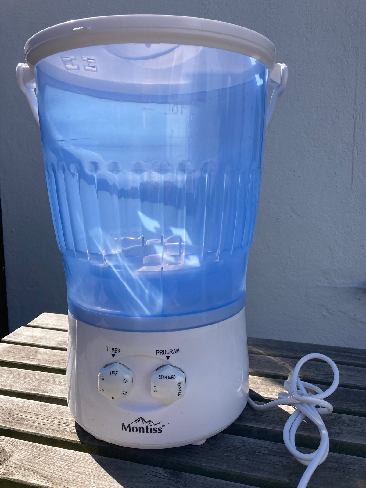 Montiss Mini Wasmachine - Ideaal voor op de Camping, Witgoed en Apparatuur, Ophalen, Minder dan 1200 toeren, Minder dan 85 cm
