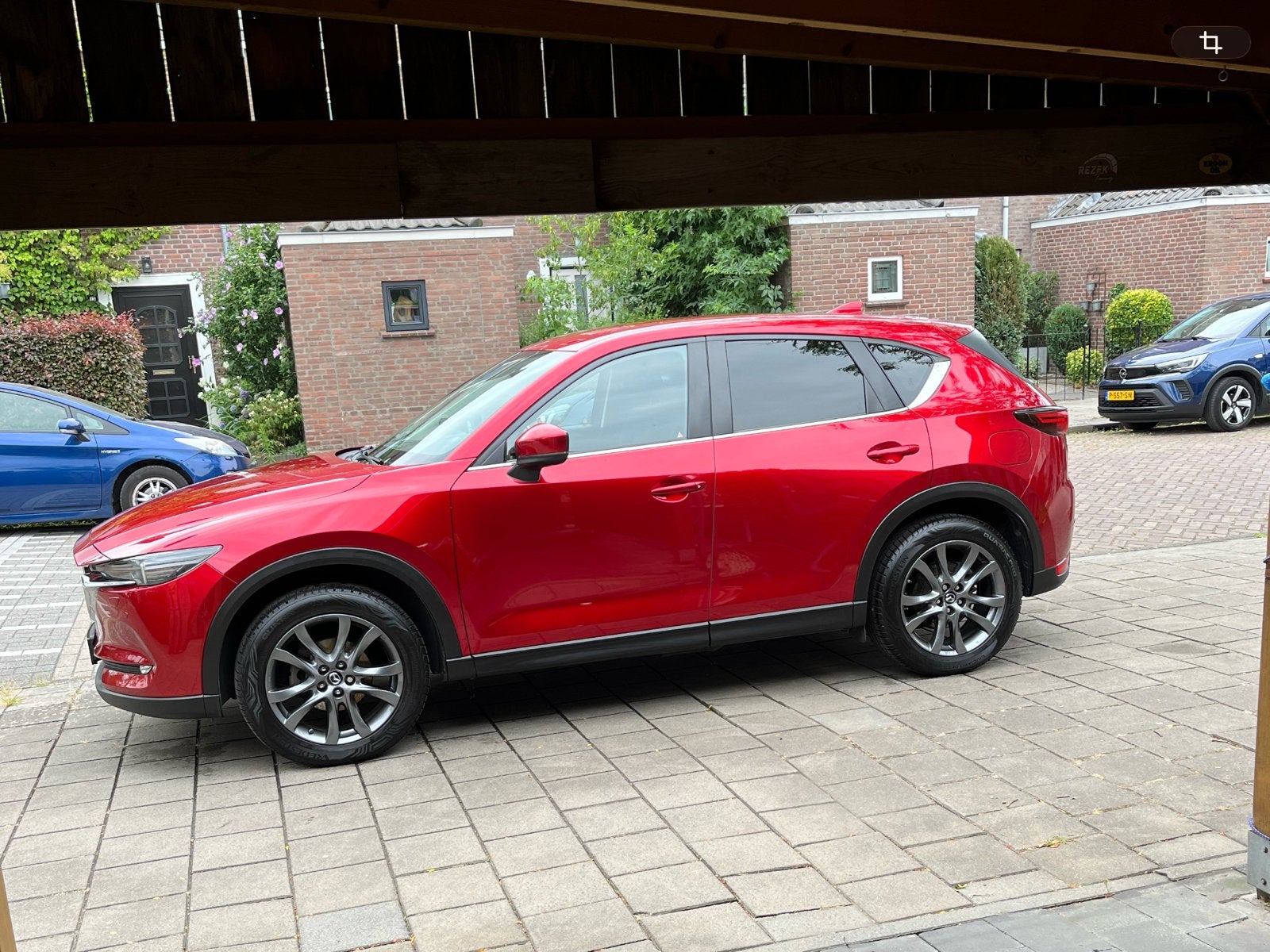Mazda CX-5 2.0 Skyactiv-g 165pk 2WD 2017 Rood, Auto's, Voorwielaandrijving, Zwart, 4 cilinders, Handgeschakeld