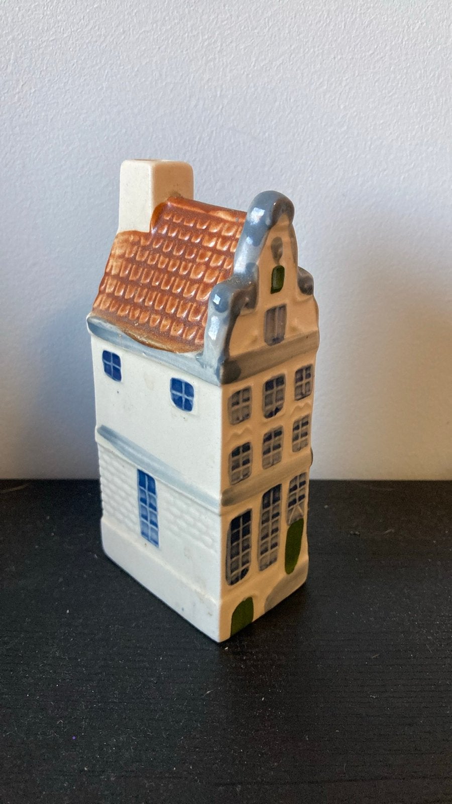 Handgeschilderd Delfts Blauw Grachtenpand Heeren Gracht 91, Ophalen of Verzenden, Zo goed als nieuw, Overige typen