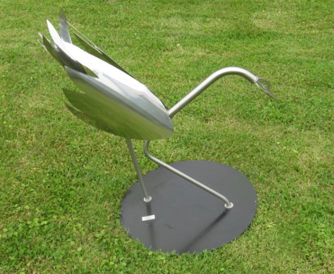 KRAANVOGEL / RVS / AANBIEDING / modern / abstract, Tuin en Terras, Tuinbeelden, Nieuw, Dierenbeeld, Ophalen
