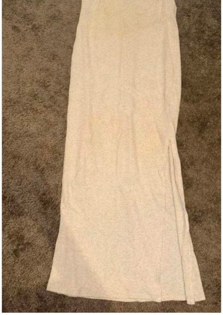Bershka lange jurk maat S, Beige, Ophalen of Verzenden, Maat 36 (S), Gedragen