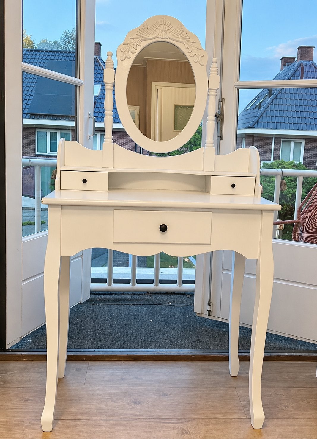 Kaptafel brocante Ikea, Ophalen, Zo goed als nieuw, 50 tot 100 cm, Minder dan 100 cm