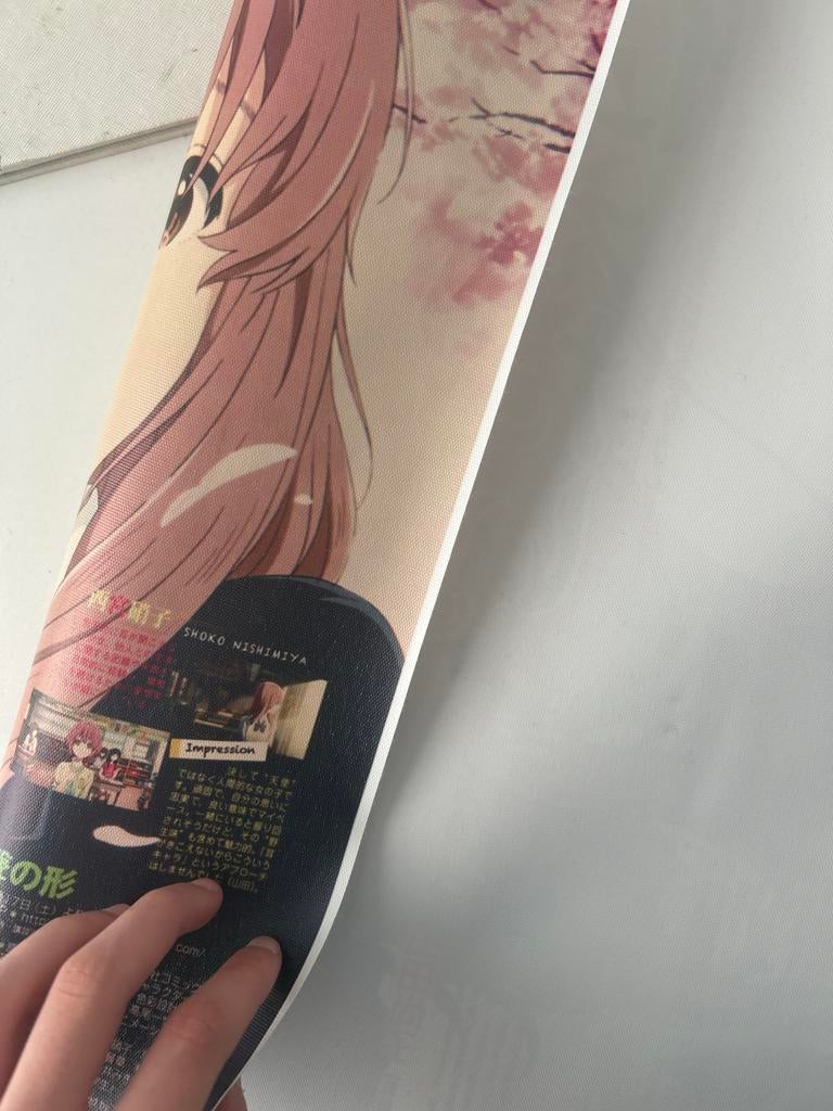 A Silent Voice Poster - 40x60 cm Canvas, Rechthoekig Liggend, Nieuw, Ophalen of Verzenden, Canvas of Doek