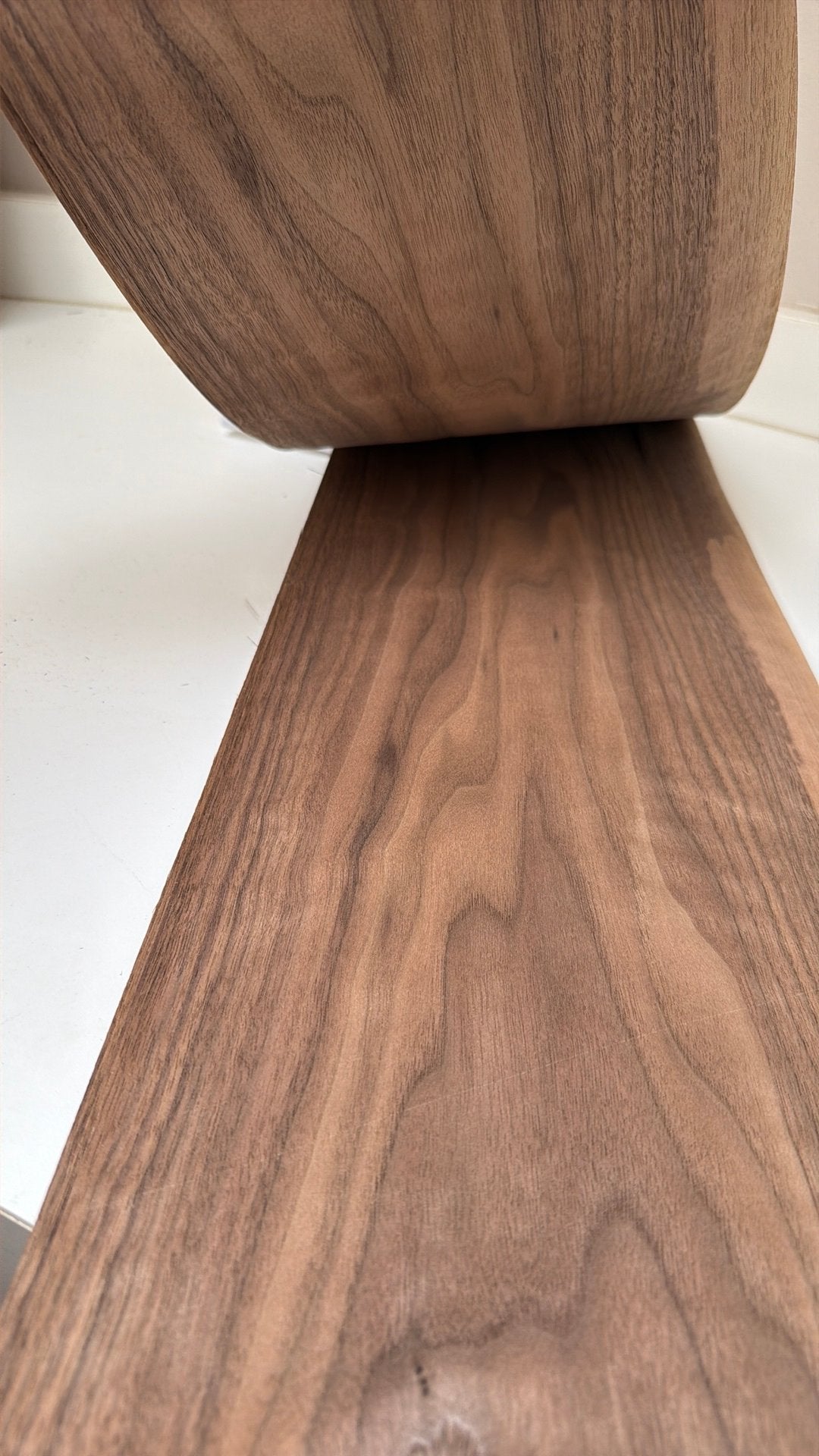 Noten dosse fineer 47x20 cm, Almelo, Nieuw, Fineer, Ophalen of Verzenden