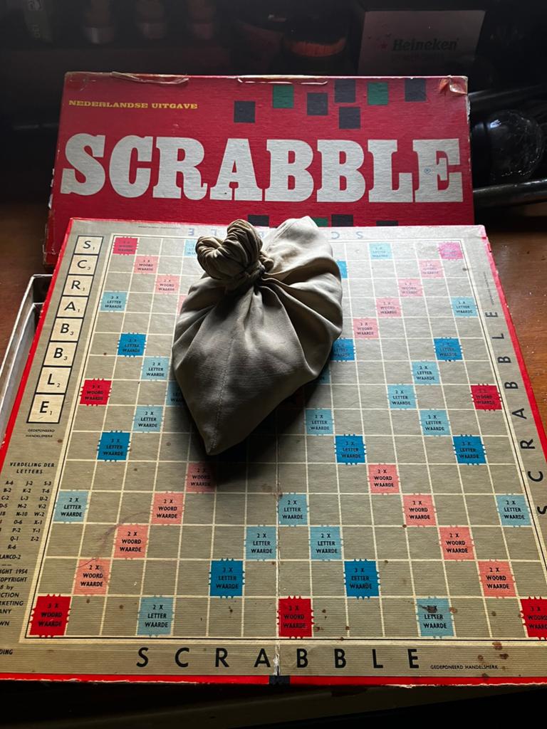 Scrabble, vintage, Ophalen of Verzenden, Gebruikt