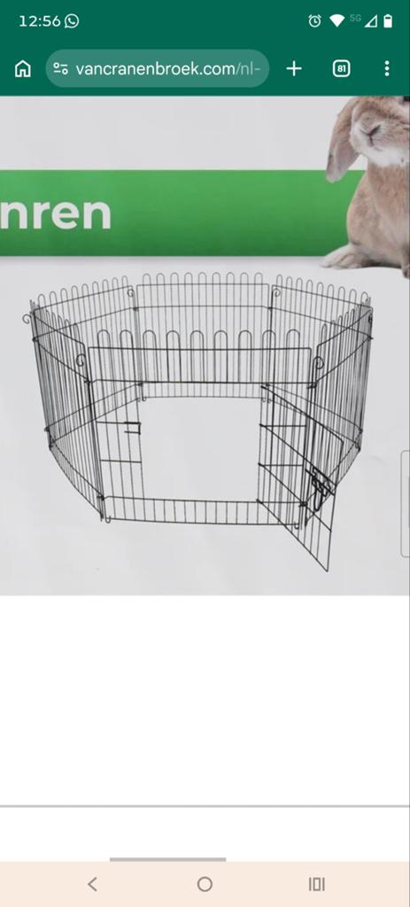 Dieren ren 2 stuks, Ophalen, 110 cm of meer