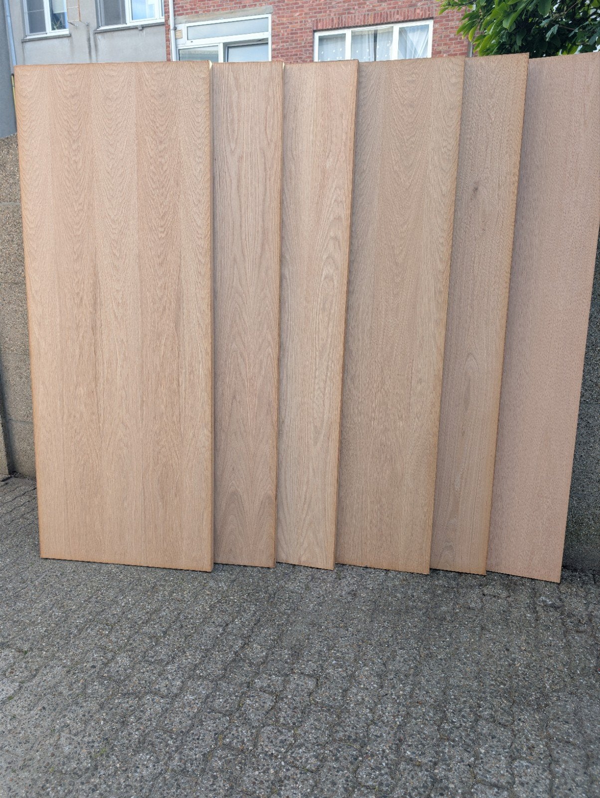 8 nieuwe Binnendeuren Massief Eik, Ophalen, Glas, Binnendeur, 200 tot 215 cm