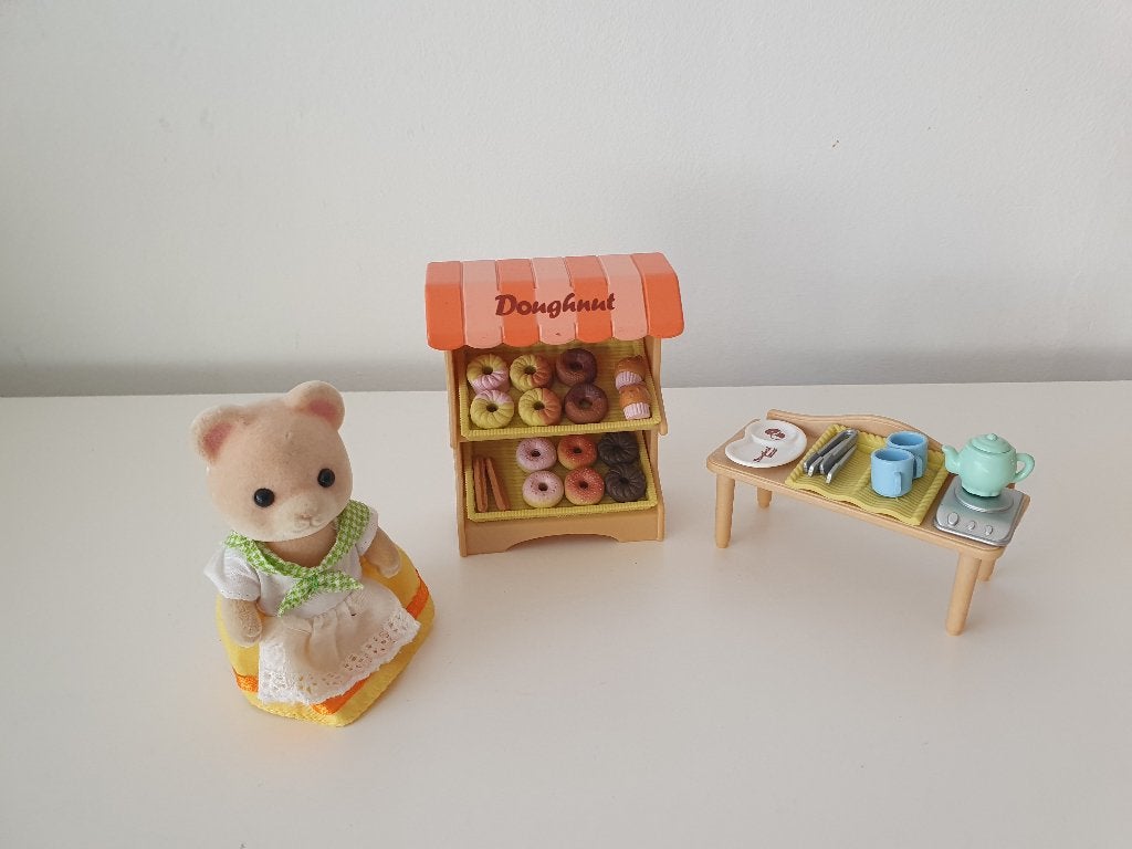 Sylvanian families doughnut store, Ophalen, Gebruikt