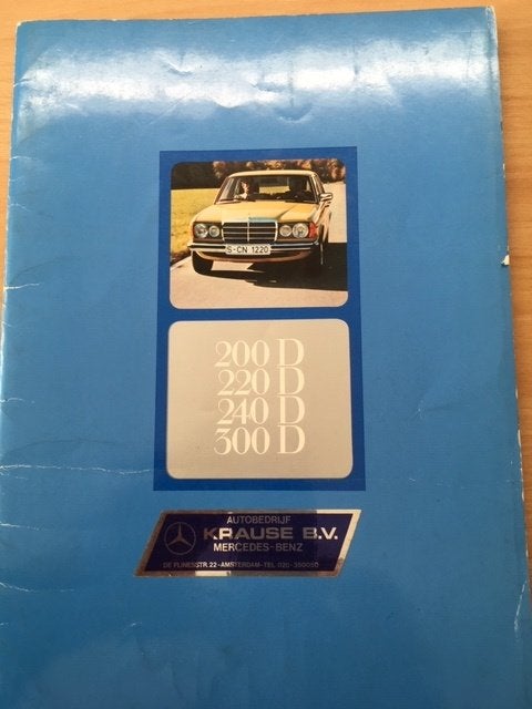 Mercedes-Benz W123    Brochure     1975    NL, Gelezen, Mercedes-Benz, Mercedes, Ophalen of Verzenden
