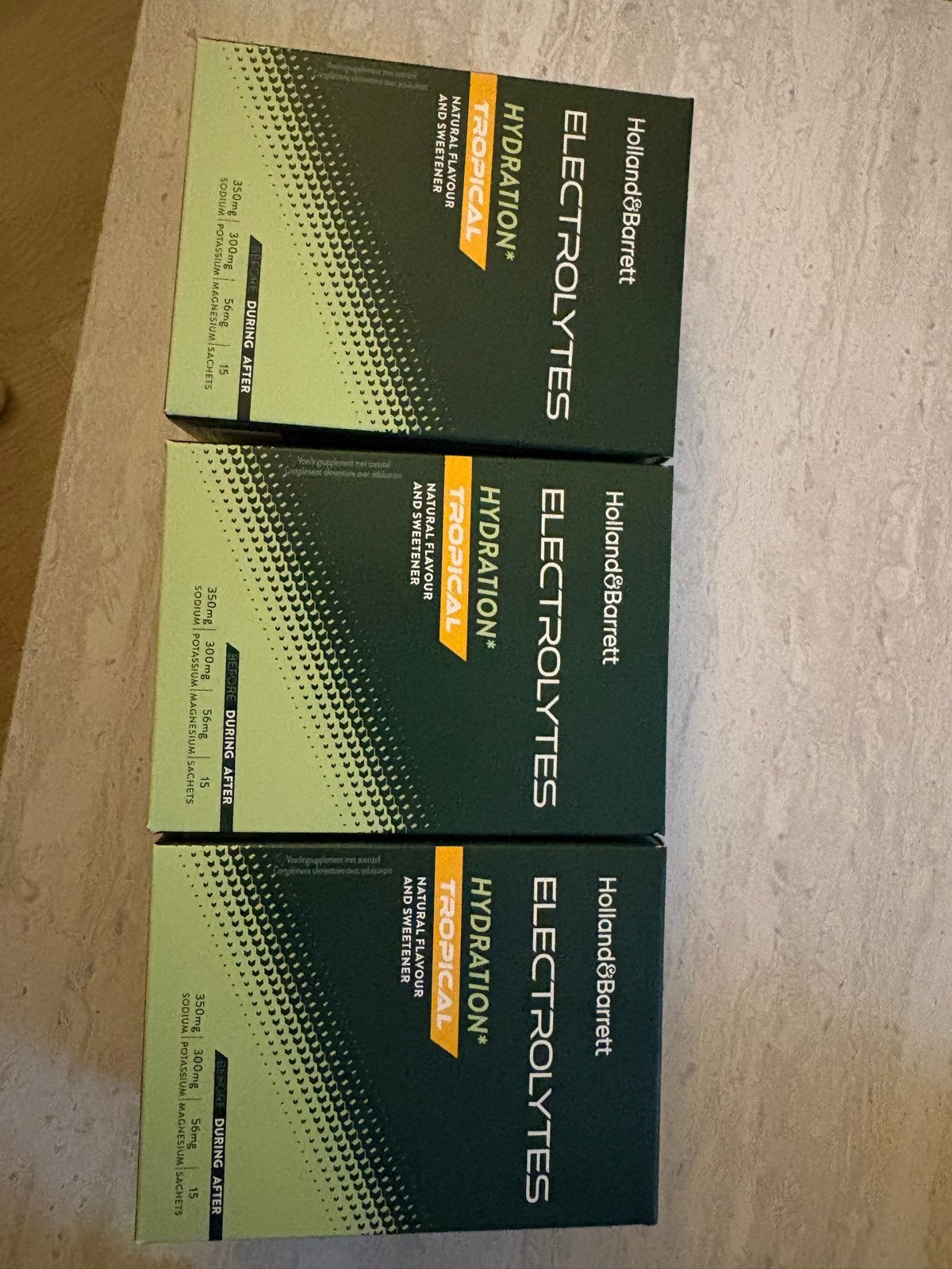 3x Holland & Barrett Elektrolyten Tropical Hydration, Ophalen of Verzenden, Nieuw, Poeder of Drank
