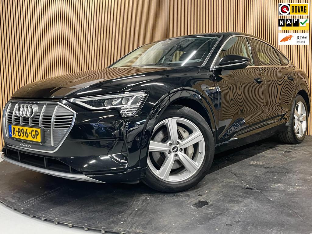 Audi E-Tron Sportback 50 Quattro Edition 71 kWh|89% SOH|CAME, Auto's, Audi, Automaat, Stof, Zwart, 71 kWh