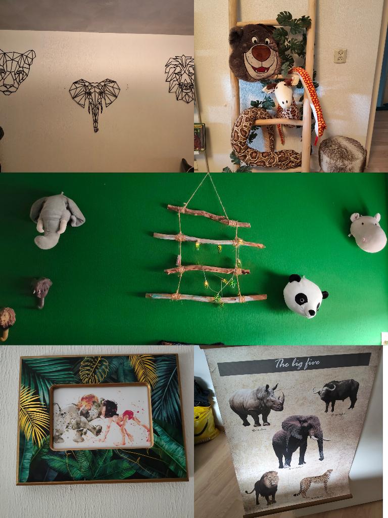 Jungle kamer, Kinderen en Baby's, Kinderkamer | Inrichting en Decoratie, Ophalen, Gebruikt, Wanddecoratie