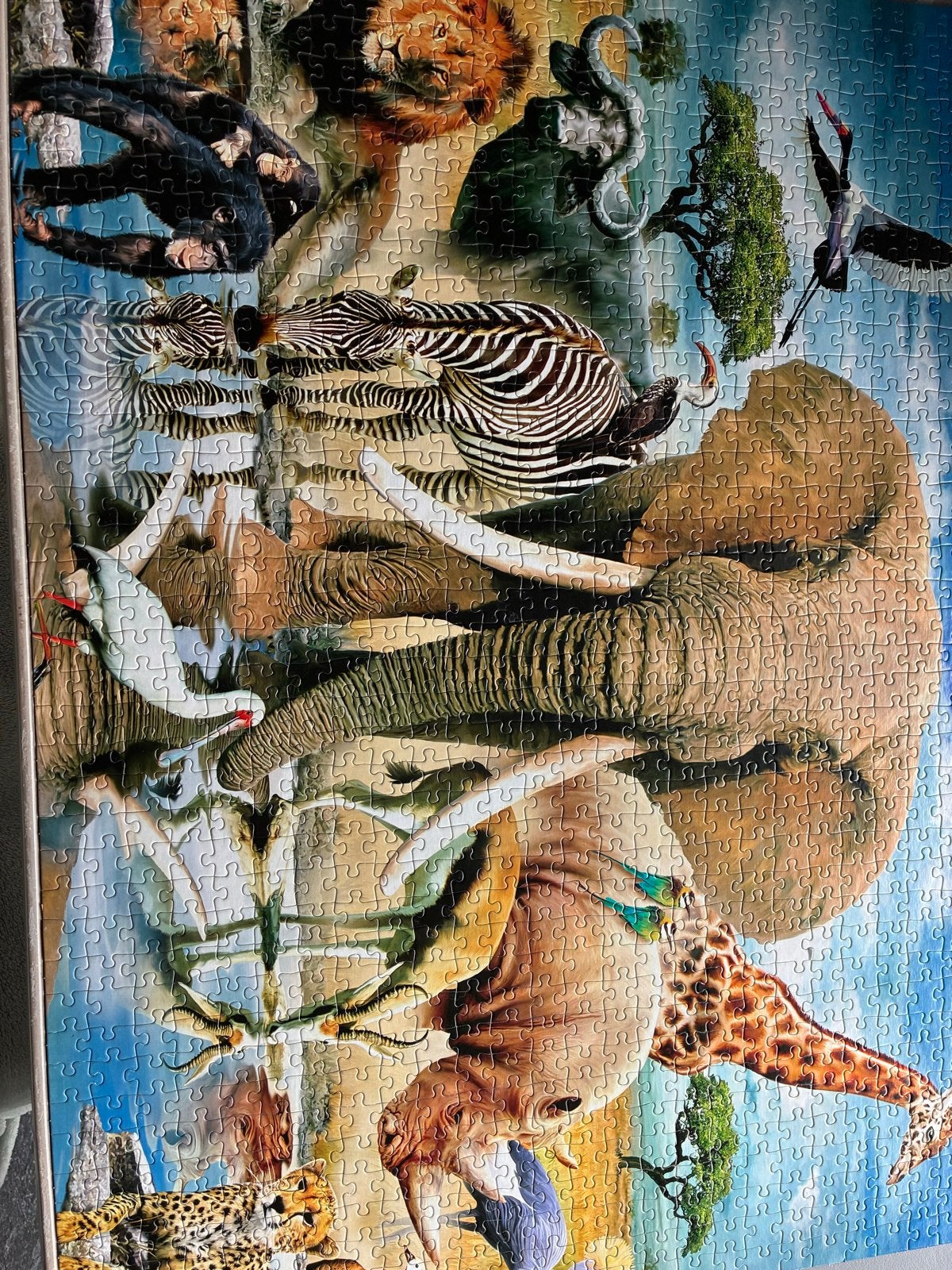 Jumbo Legpuzzel 1000 stukjes - Wilde Dieren, Ophalen of Verzenden, 500 t/m 1500 stukjes, Zo goed als nieuw, Legpuzzel