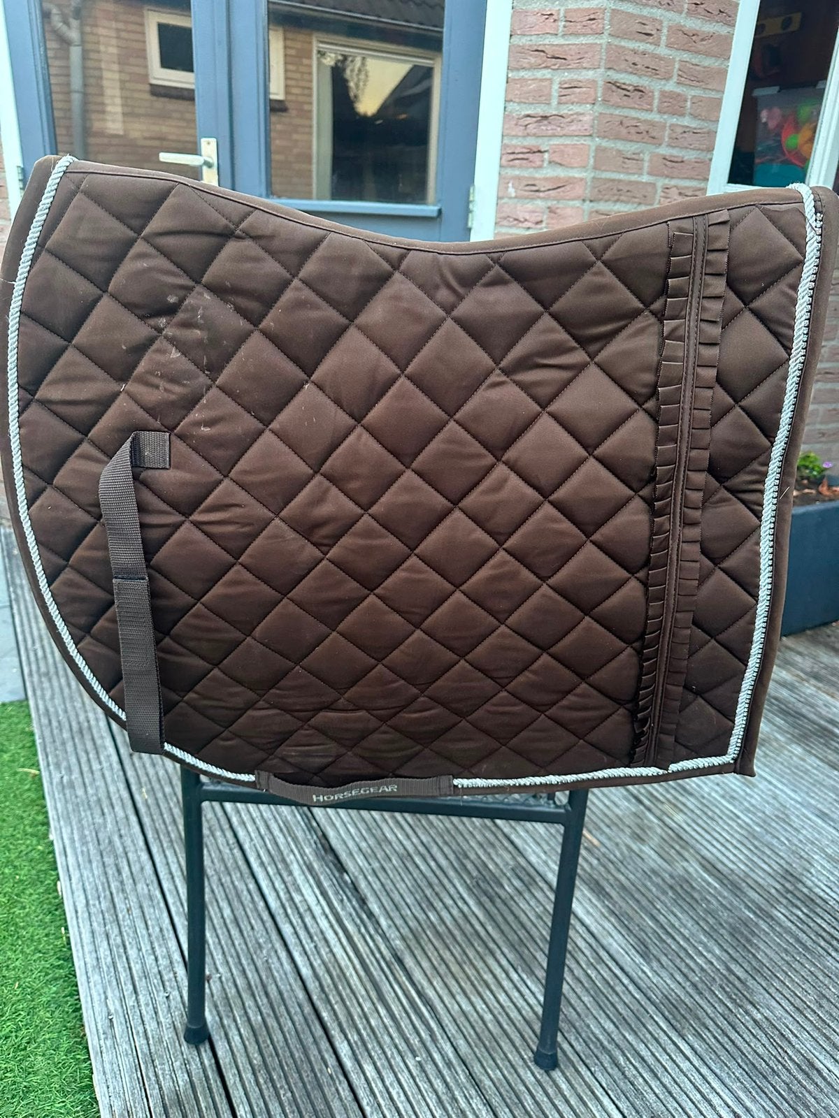 Bruin HorseGear dekje paard, Dieren en Toebehoren, Paarden en Pony's | Dekens en Dekjes, Full (L), Horsegear, Dressuurdekje, Overige materialen