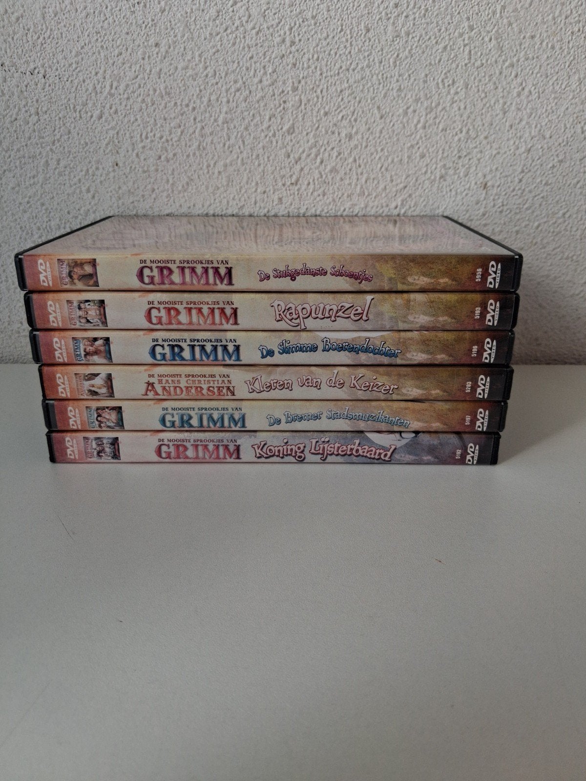6 x De Mooiste Sprookjes van Grimm, Cd's en Dvd's, Alle leeftijden, Ophalen of Verzenden, Zo goed als nieuw, Film