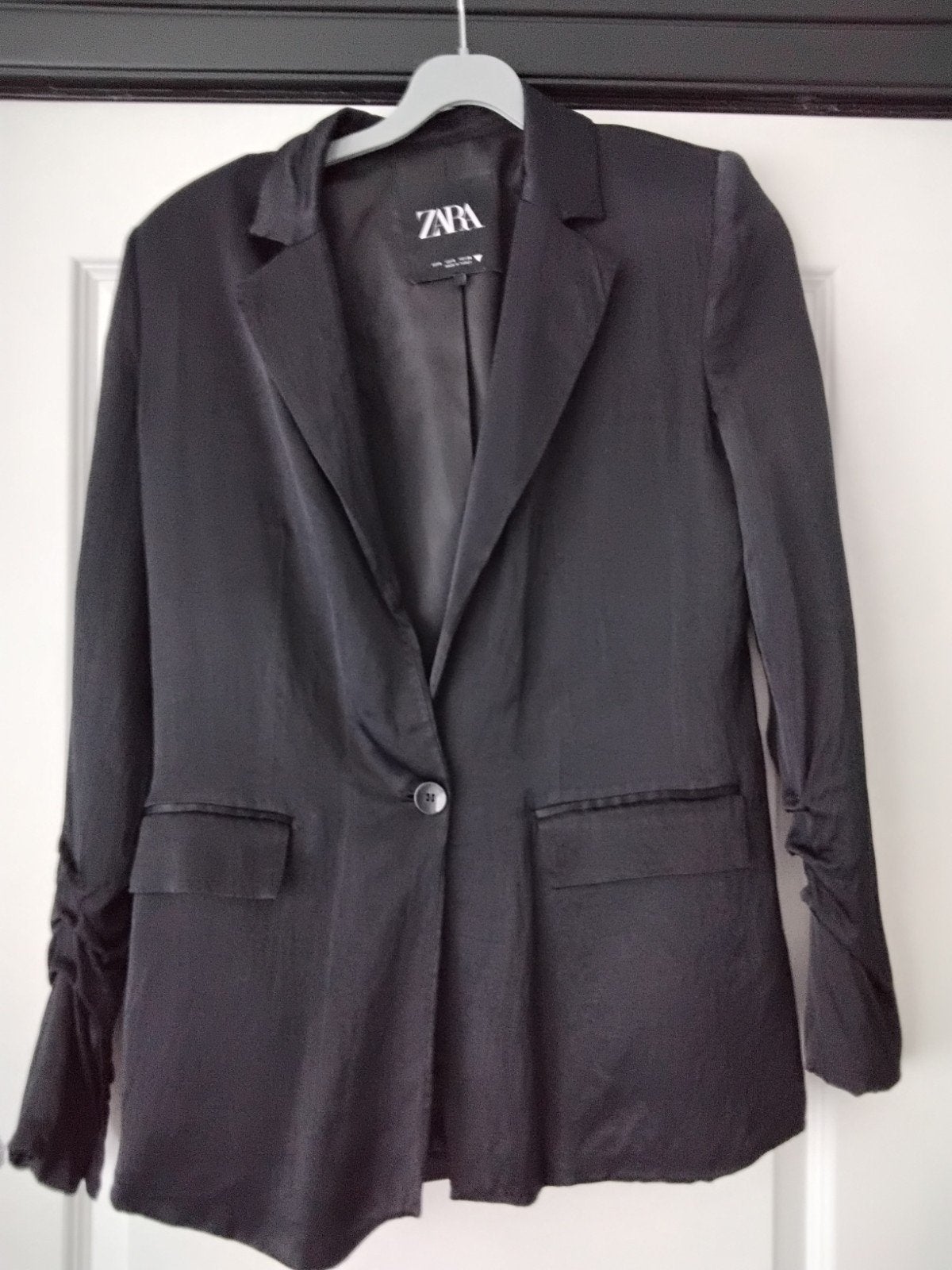 Zara Zwart Jasje Maat S - Perfecte Staat, Ophalen of Verzenden, Zo goed als nieuw, Jasje, Maat 36 (S)