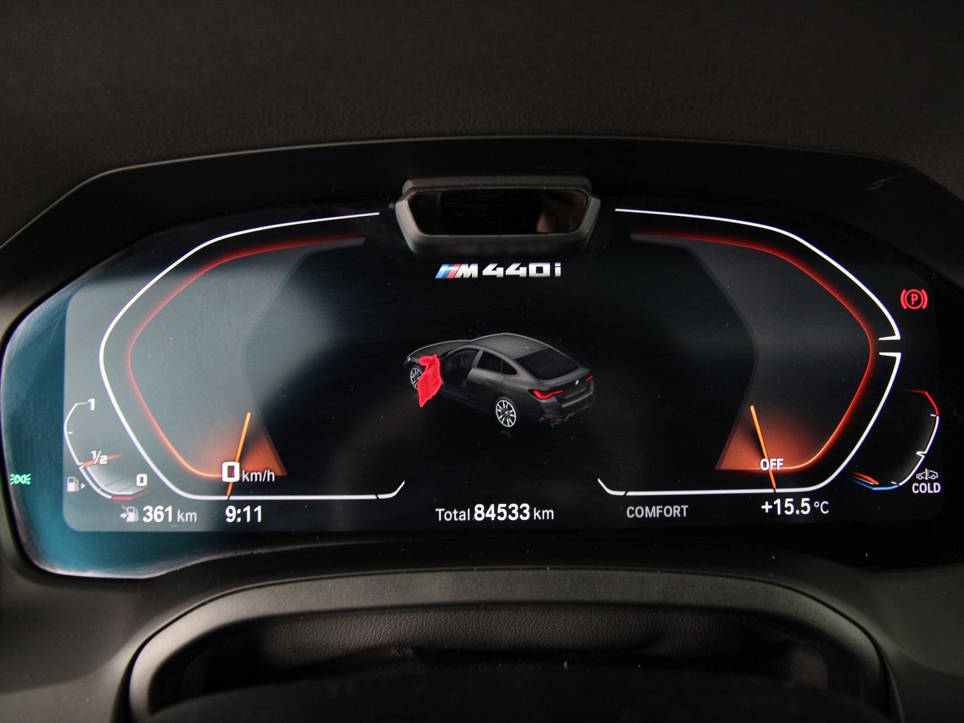 BMW 4 Serie M440i xDrive Gran Coupé M-Sport Pro (bj 2023), 1800 kg, Euro 6, Zwart, Bedrijf