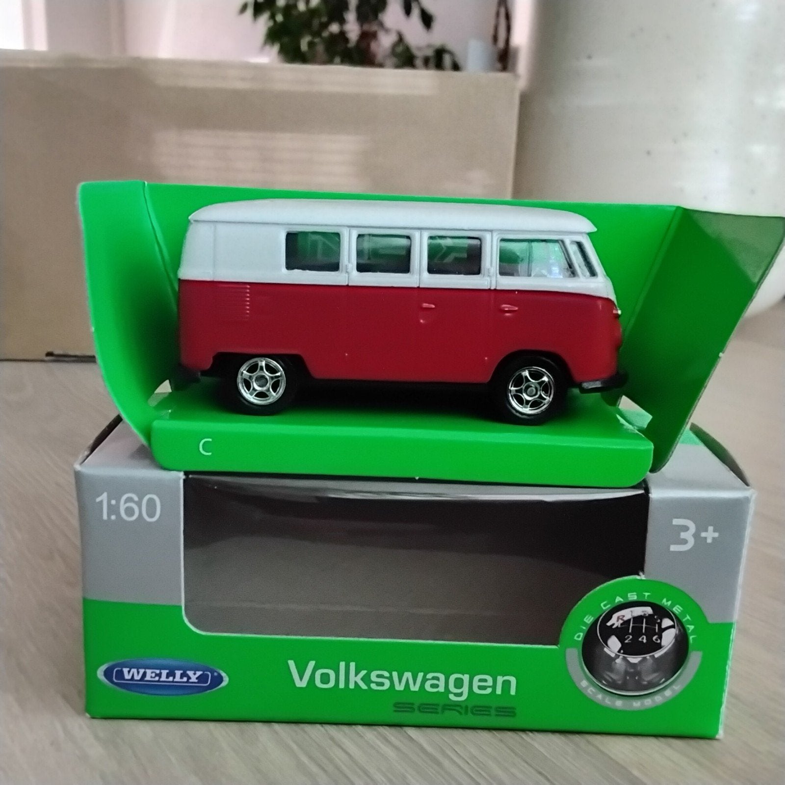 Welly Volkswagen Bus T1 1963 Modelauto (Nieuw in doos!), Ophalen of Verzenden, Nieuw, Auto, Overige merken