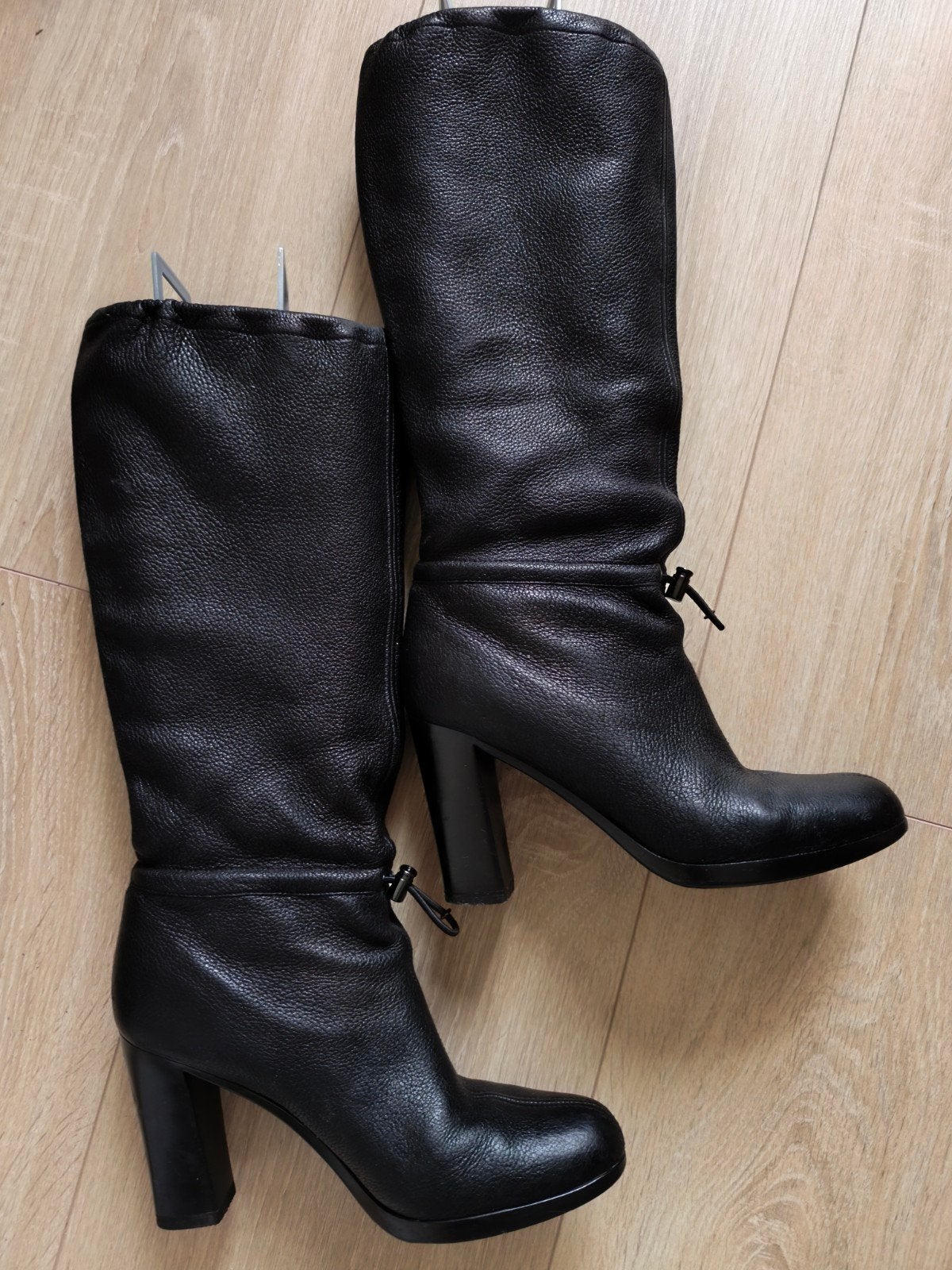 Laarzen van Prada. Maat 38, Hoge laarzen, Prada, Zwart, Ophalen of Verzenden