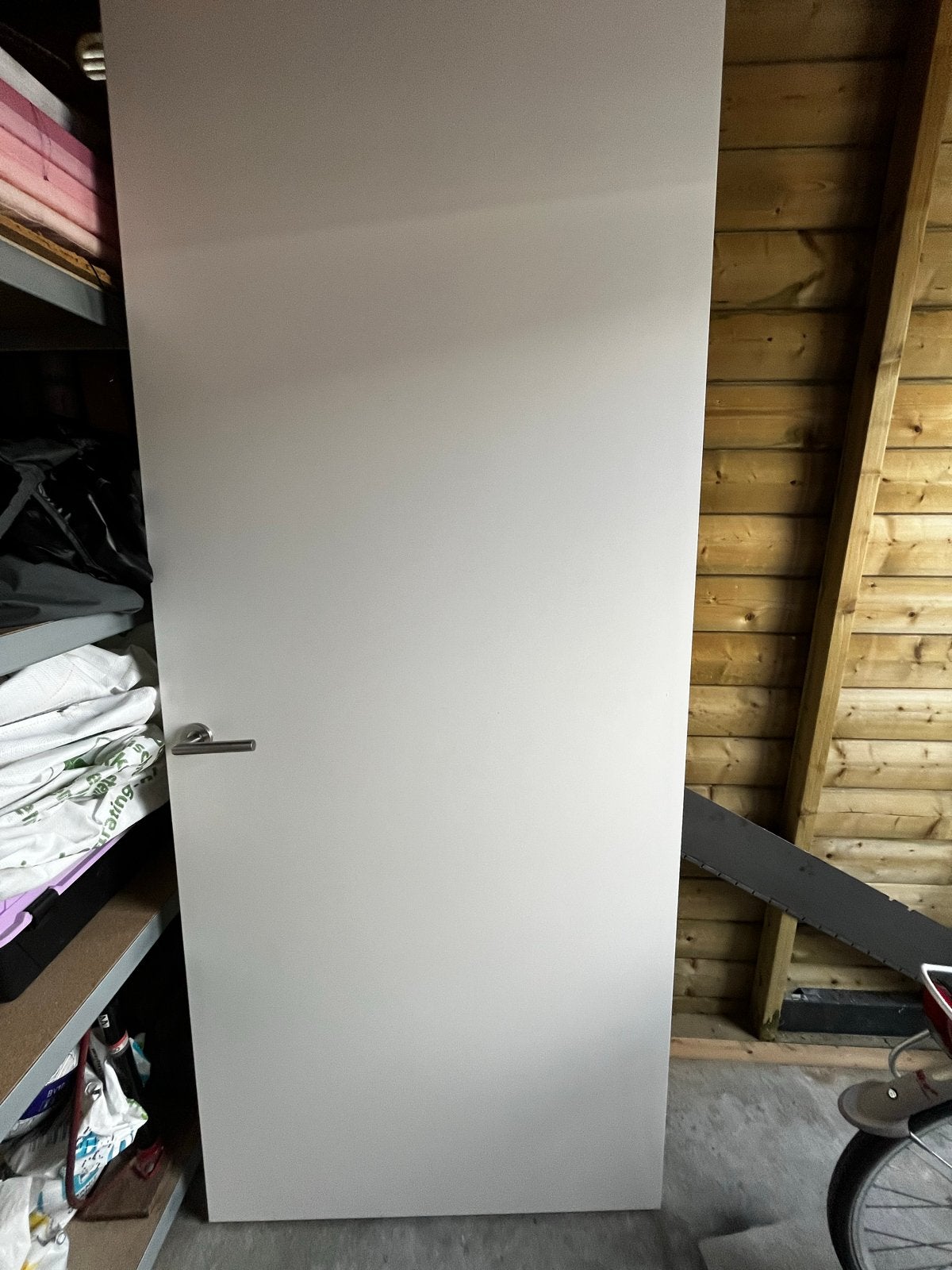 Witte opdek binnendeur met klink van het merk Svedex, Ophalen, Gebruikt, 80 tot 100 cm, Binnendeur