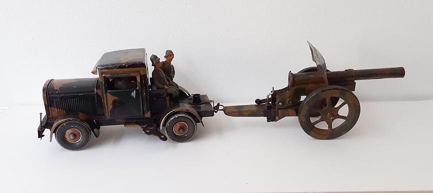 TIPPCO truck ? + kanon, Antiek en Kunst, Antiek | Speelgoed, Ophalen of Verzenden