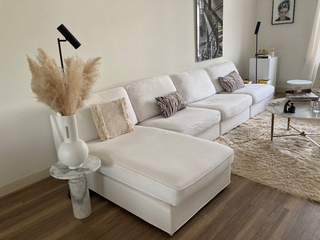 Kivik elementenbank IKEA wit, Ophalen, Gebruikt, Modern, tijdloos, 300 cm of meer