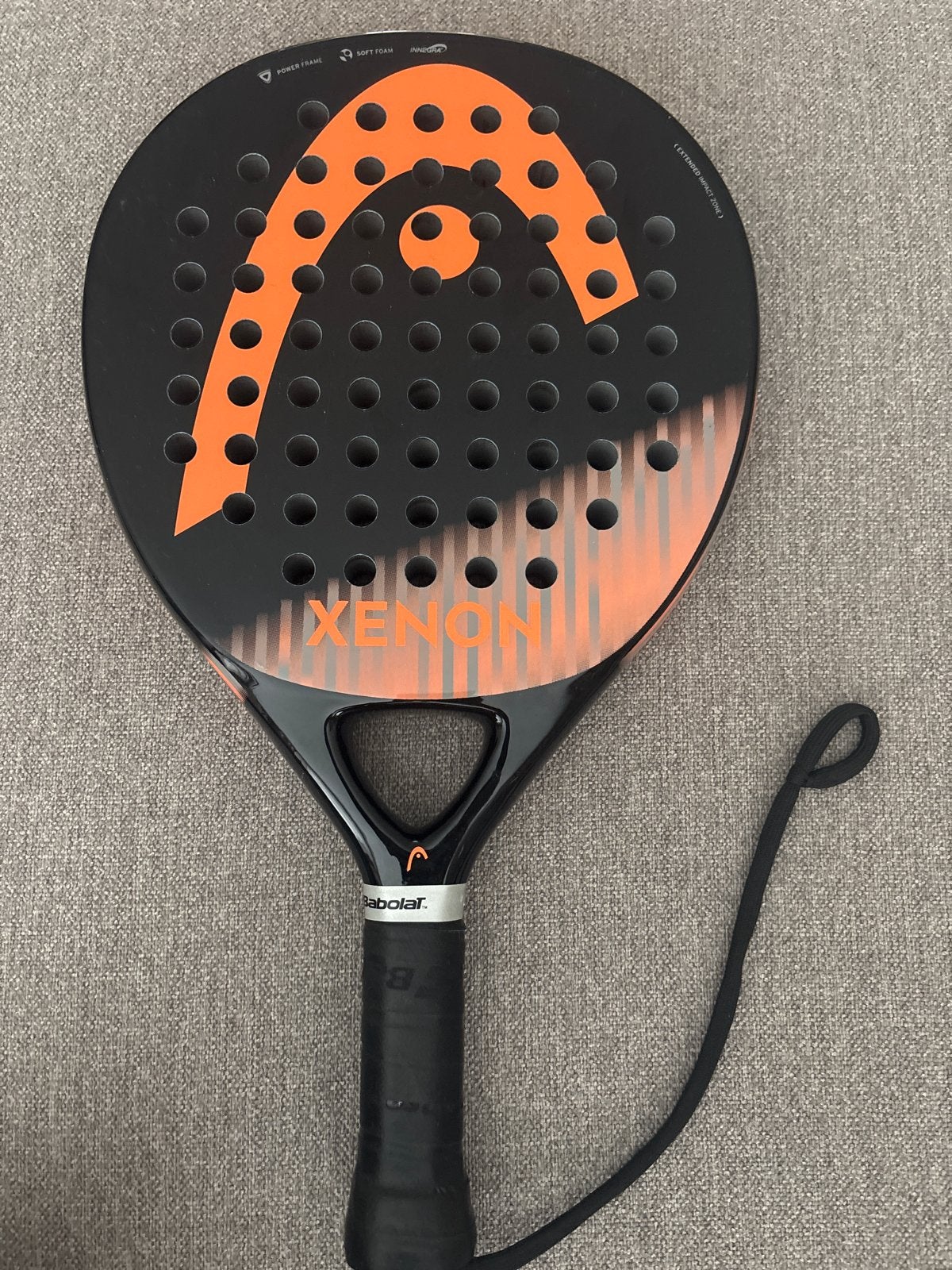 Head Xenon Padel Racket - Zwart/Oranje, Sport en Fitness, Ophalen of Verzenden, Gebruikt