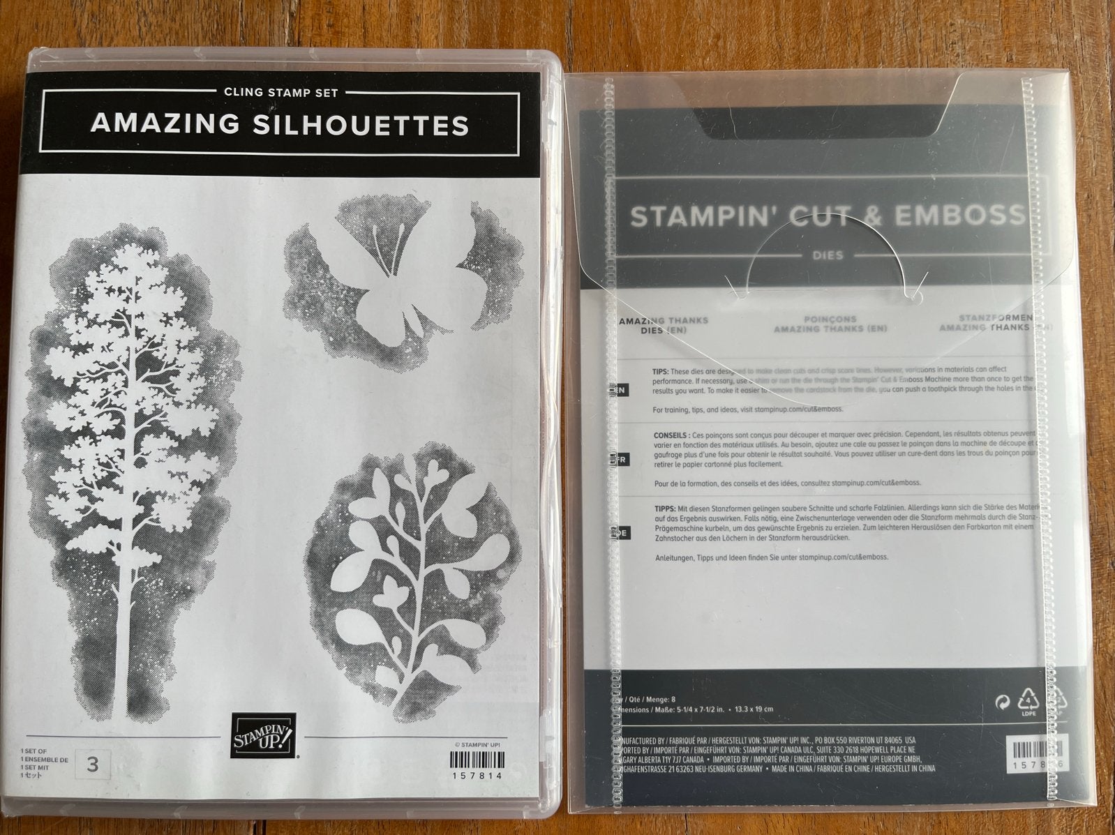Stampin' Up! Amazing Silhouettes stempelset en dies, Ophalen of Verzenden, Zo goed als nieuw