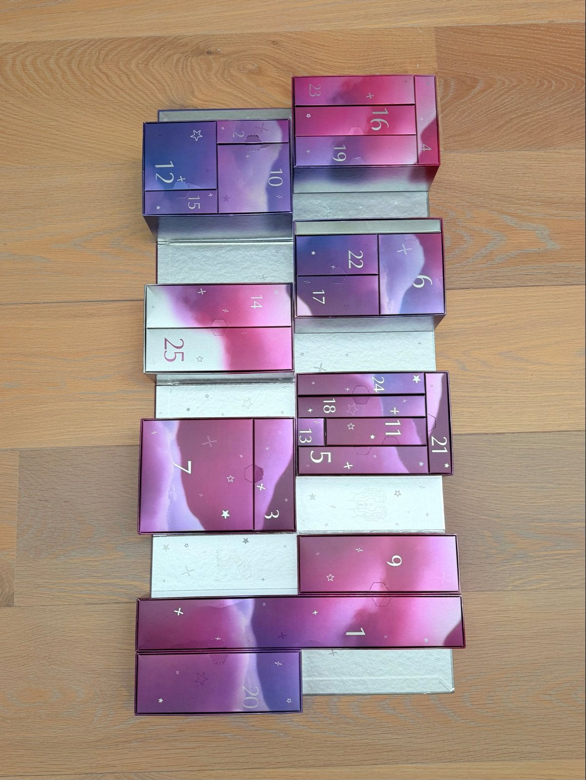 Leuk voor surprise of adventkalender (met 25 lege doosjes), Overige typen, Ophalen of Verzenden, Zo goed als nieuw, Papier of Karton