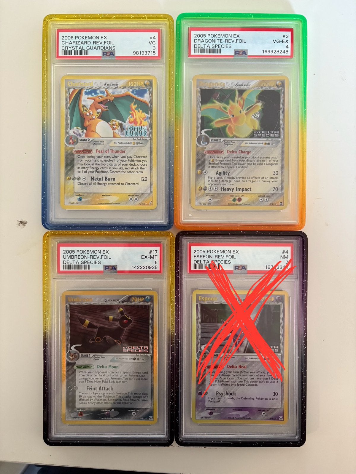 Pokemon Delta Species PSA Slabs, Ophalen of Verzenden, Zo goed als nieuw, Losse kaart, Foil