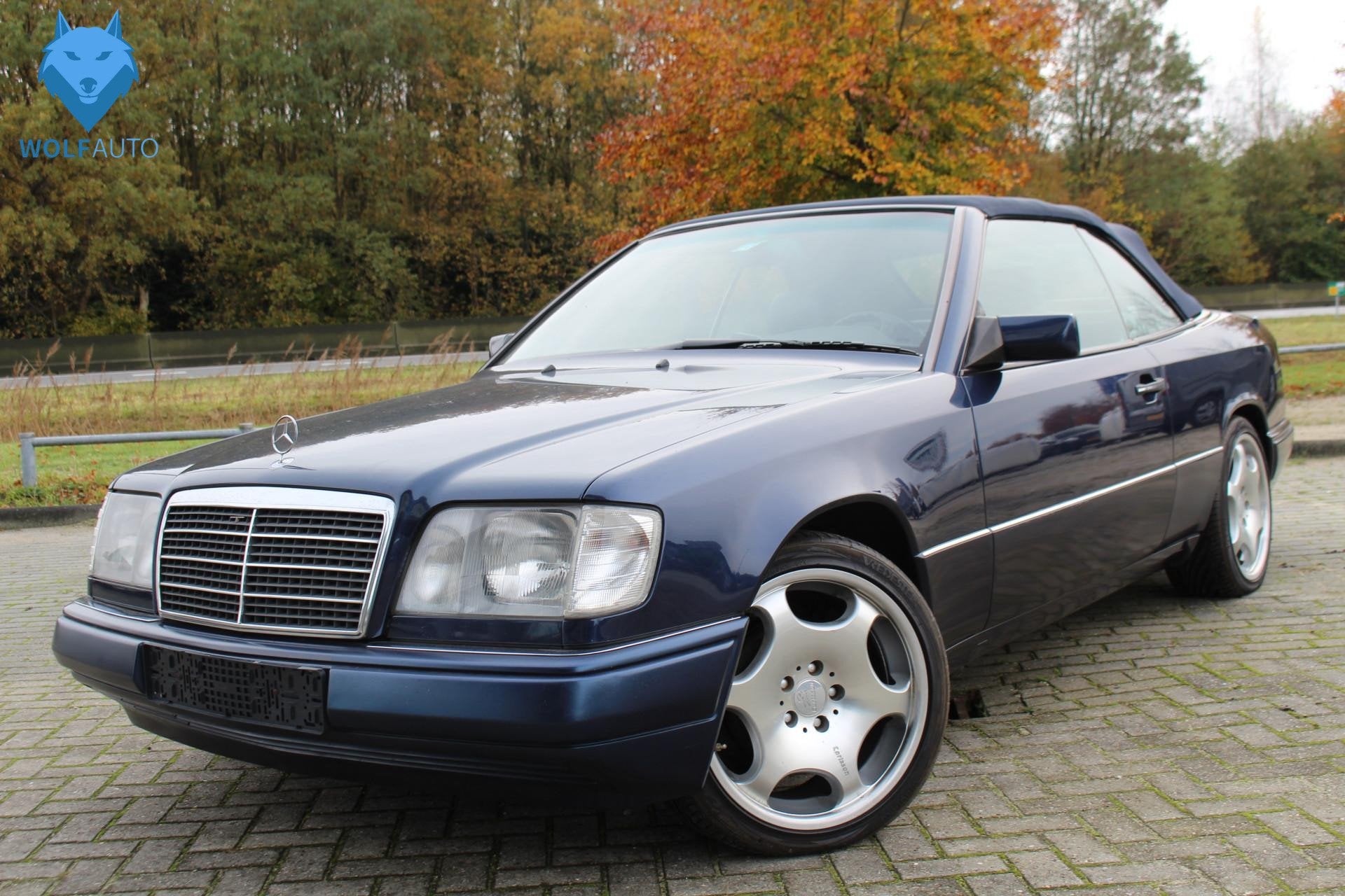 Mercedes-Benz E-Klasse 200-500 (W124) 200 CE NETTE ORIGINELE, Stof, Cabriolet, Blauw, Bedrijf