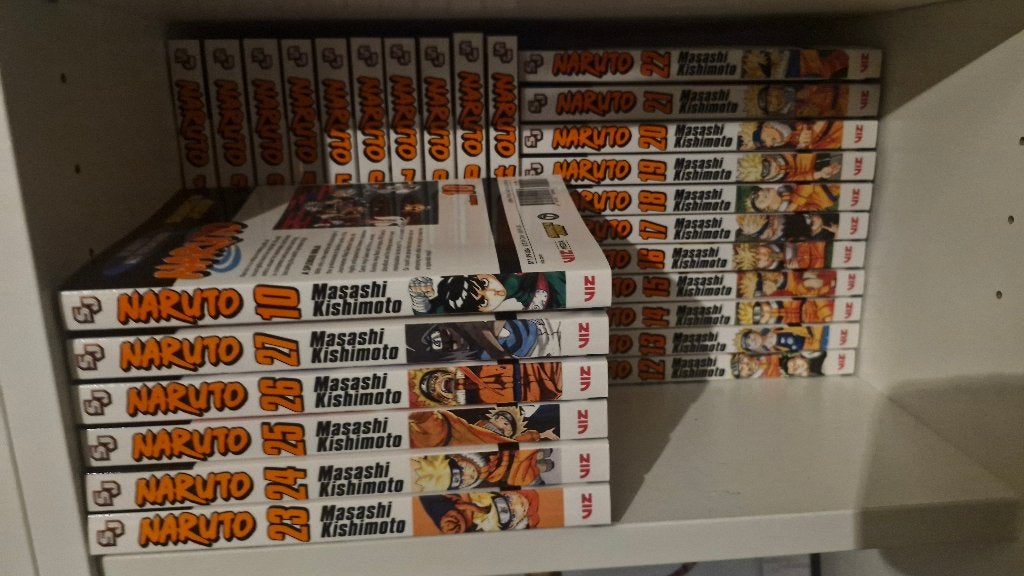 Naruto manga box set 1 tot 27, Complete serie of reeks, Ophalen, Zo goed als nieuw, Japan (Manga)