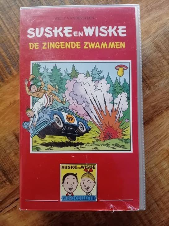 Suske en Wiske - De Zingende Zwammen VHS, Alle leeftijden, Ophalen of Verzenden, Gebruikt, Actie en Avontuur