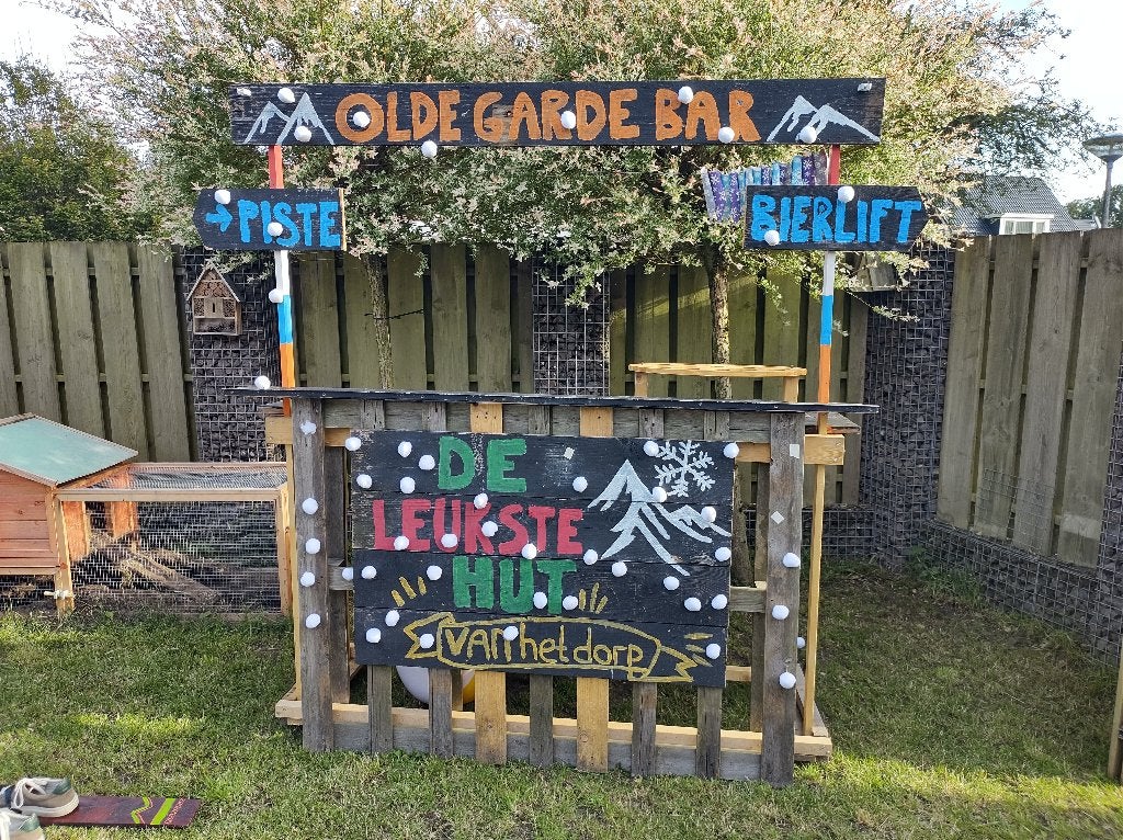 Complete Hollands Après-Ski Decoratie – Uniek & Handgemaakt!, Ophalen, Gebruikt, Versiering, Overige