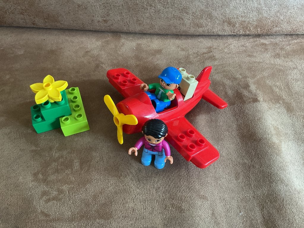 Lego Duplo vliegtuig, Ophalen, Zo goed als nieuw, Duplo