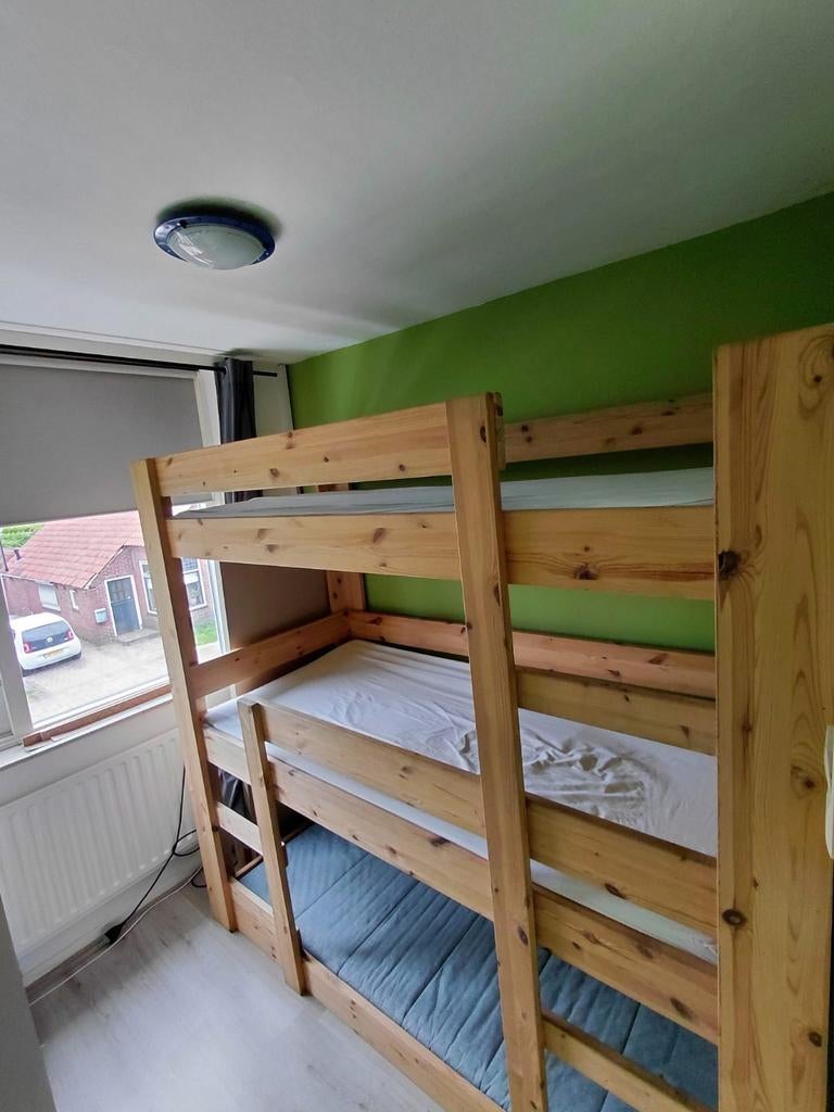 Stapelbed 3 persoons, Huis en Inrichting, Slaapkamer | Stapelbedden en Hoogslapers, Ophalen, 100 cm, 210 cm, Zo goed als nieuw