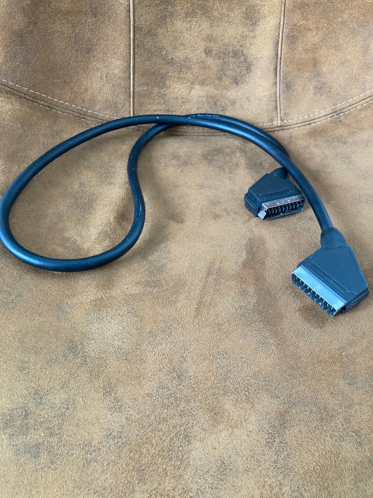 Scartkabel - Zwart, 1 meter, Ophalen of Verzenden, Gebruikt, Minder dan 2 meter, Scartkabel