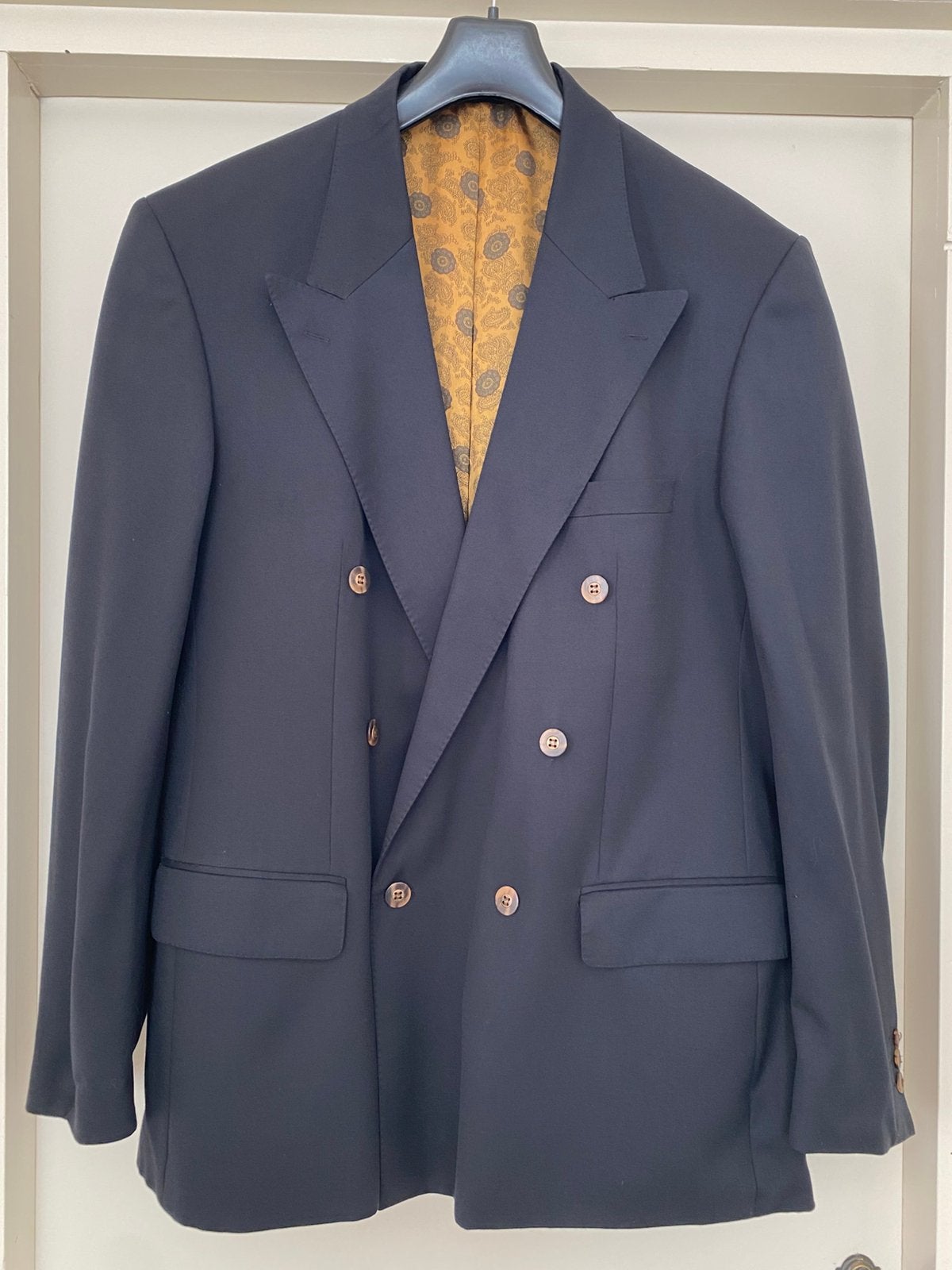 VAN GILS NAVY COLBERT BLAZER JASJE 106, Kleding | Heren, Kostuums en Colberts, Ophalen of Verzenden, Zo goed als nieuw, Maat 56/58 (XL)