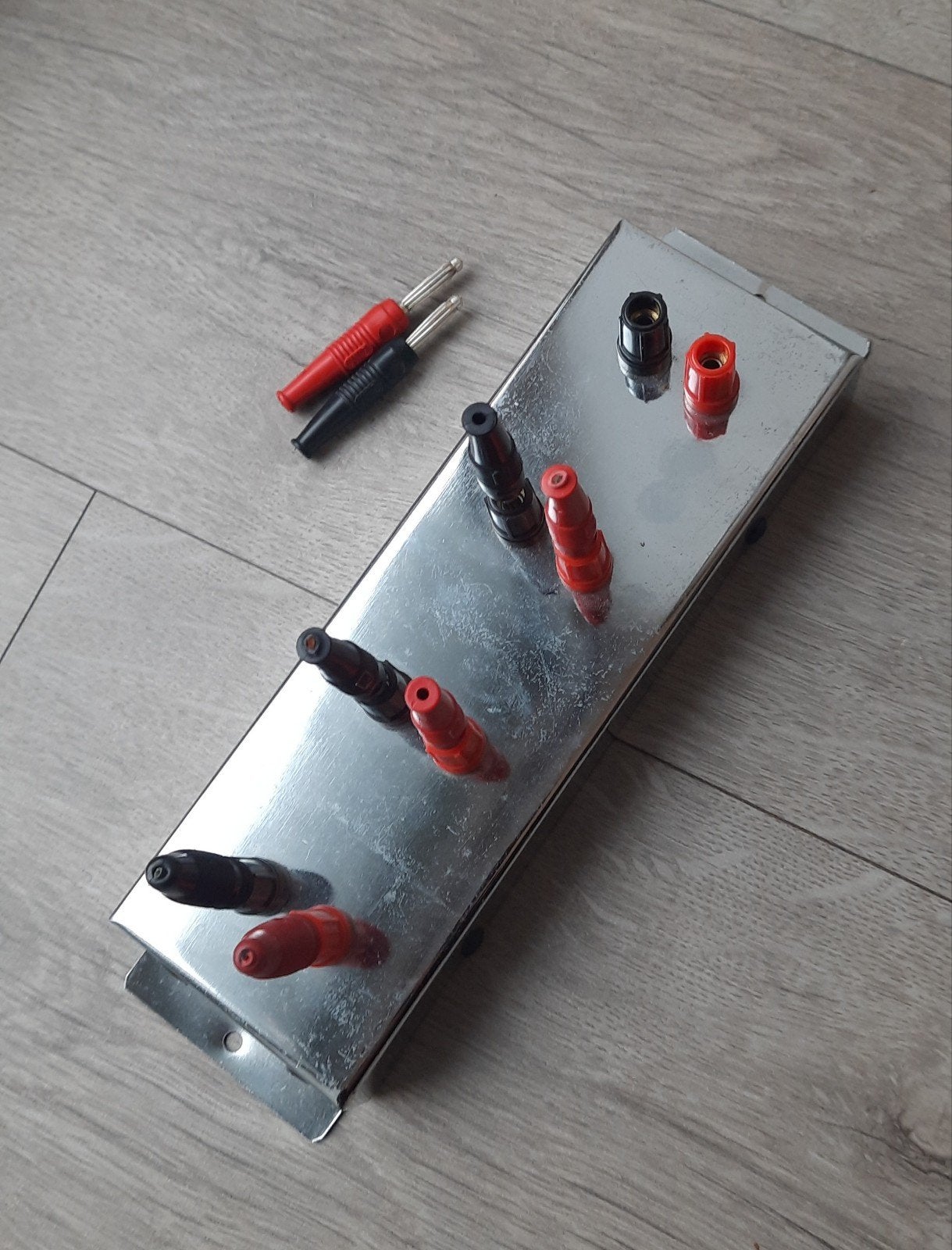 Banaan stekker aansluitpaneel, verdelerbox, DC stekker, Ophalen of Verzenden, Gebruikt
