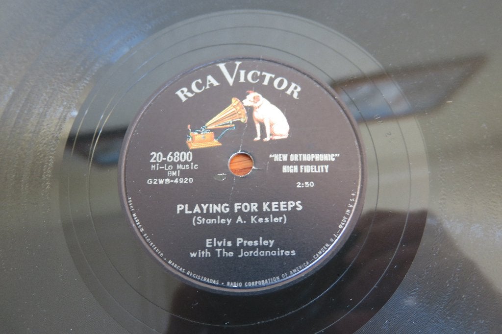 Elvis Presley Playing for keeps 78rpm 78 toeren Graceland, Cd's en Dvd's, Vinyl | Rock, Gebruikt, 10 inch, Ophalen of Verzenden